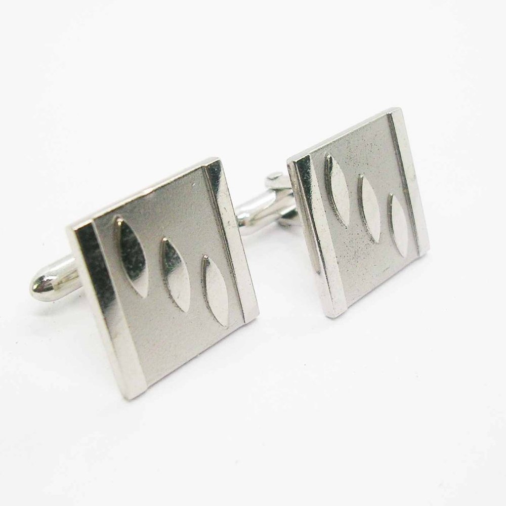 Classic Cuff Links vintage silver tone Swank Man Wedding Shirt Accessory